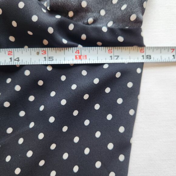 Blue‎ Rain Women's Dress Skort Blue White Polka Dot Size Large Adjustable Straps - Picture 7 of 10